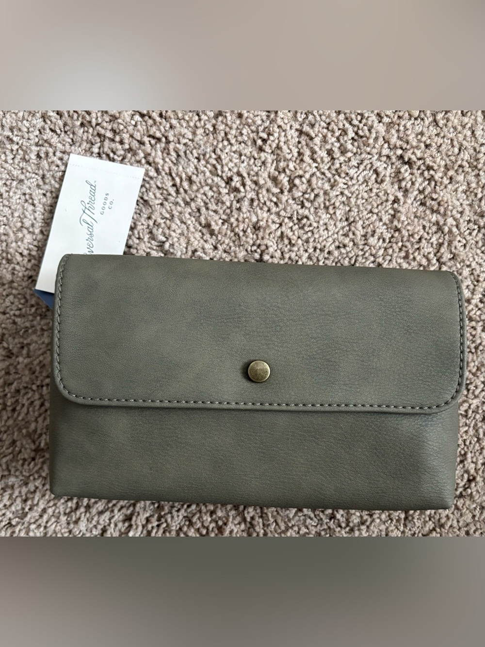 Universal Thread Olive Green Crossbody with Snap Closure